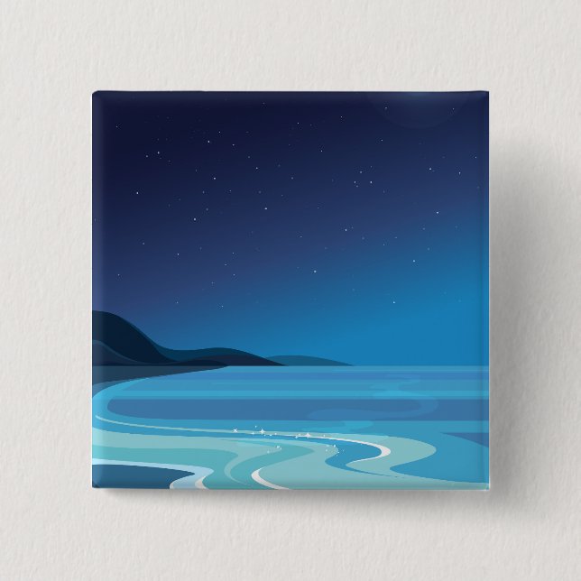  Beach travel 15 Cm Square Badge (Front)