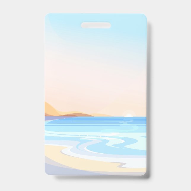 Beach travel ID badge (Front)