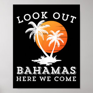 Beach Traveling Group Matching Spring Break Summer Poster