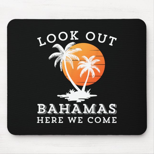 Beach Travelling Group Matching Spring Break Summe Mouse Mat (Front)
