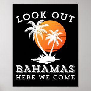 Beach Travelling Group Matching Spring Break Summe Poster