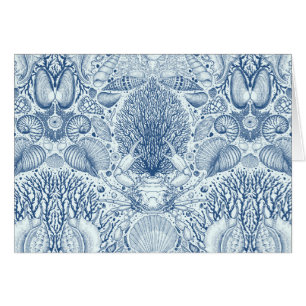 Beach treasures in blue