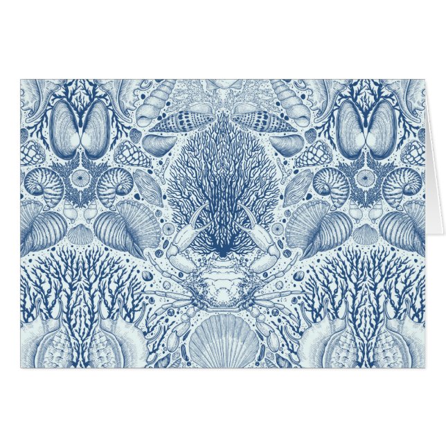 Beach treasures in blue (Front Horizontal)