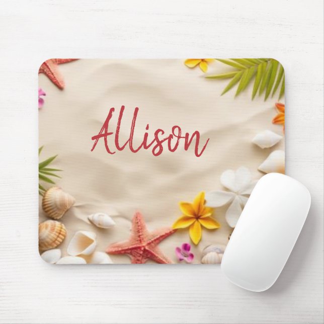 Beach Treasures Mouse Mat (With Mouse)