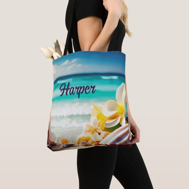Beach Treasures Tote Bag (Close Up)
