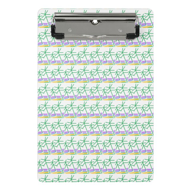 Beach Trees  Mini Clipboard (Front)