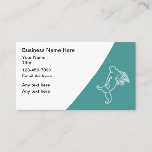 Beach Tropical Mermaid Theme Business Cards