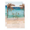 beach tropical modern sweet 16 invitation