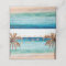 beach tropical palm trees wedding party place card