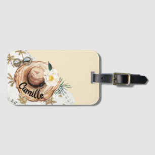 Beach Tropical Personalised  Luggage Tag