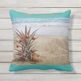 Beach Tropical Pineapple Christmas Pillow