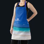 Beach Tropical Sand and Surf Apron<br><div class="desc">This design may be personalised by choosing the customise option to add text or make other changes. If this product has the option to transfer the design to another item, please make sure to adjust the design to fit if needed. Contact me at colorflowcreations@gmail.com if you wish to have this...</div>