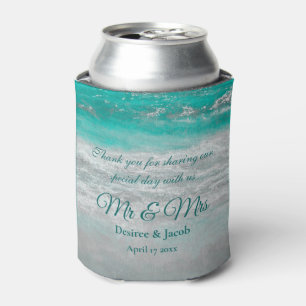 Beach Turquoise Tropical Coastal Ocean Waves Can Cooler