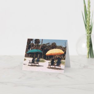 Beach Umbrella Note Card
