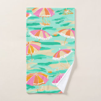 Beach Umbrella Summer Hand Towel