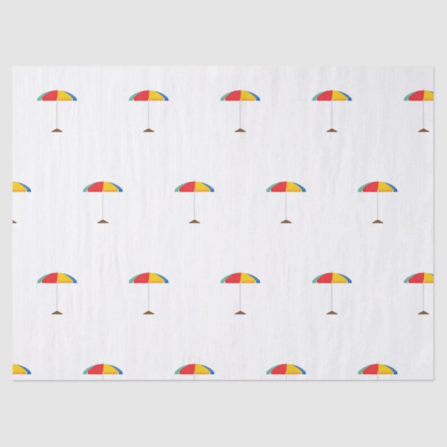 Beach Umbrella Tissue Paper (Front)
