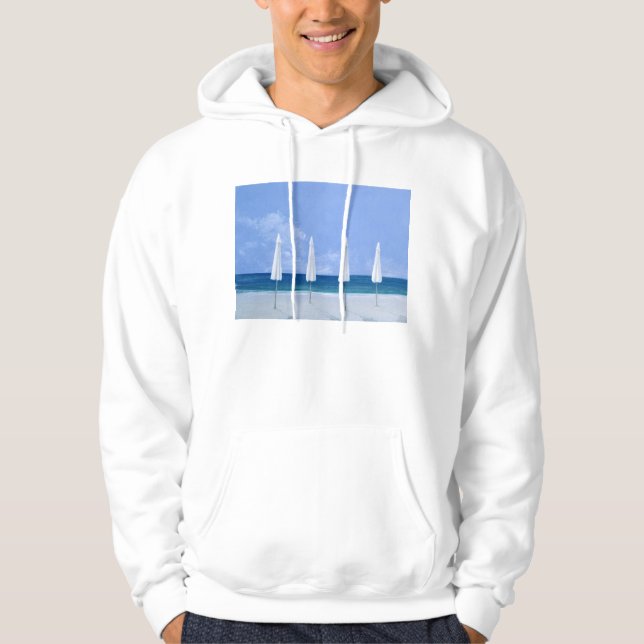 Beach umbrellas 2005 hoodie (Front)
