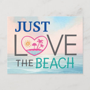 Beach Vacation Announcement Postcard