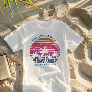 Beach Vacation Family Reunion Custom Tropical Tri-Blend Shirt