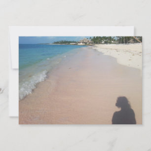 beach vacation holiday card