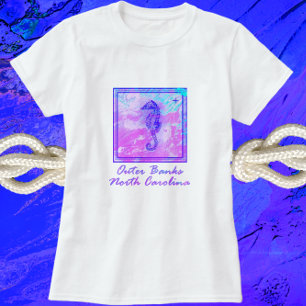 Beach Vacation Outer Banks NC Seahorse T-Shirt