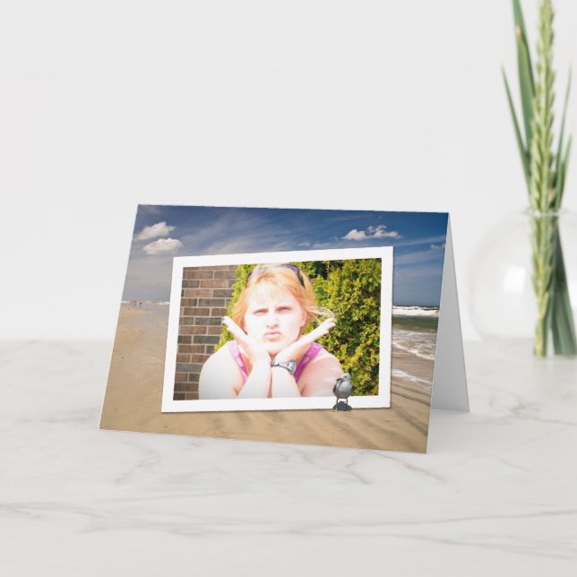 Beach Vacation Photo Memory Card (Front)