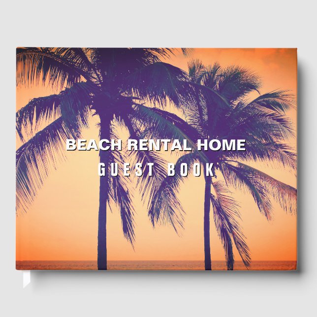 Beach vacation rental property photo guest books (Front)