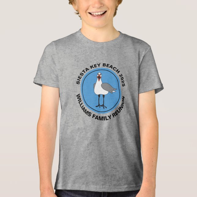 Beach Vacation Reunion Tri-Blend Shirt (Front)