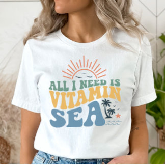 Beach Vacation T-shirt, Vitamin Sea, Cruise Tee