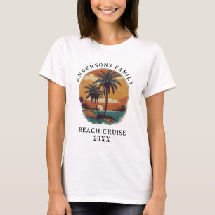 Beach Vacation Tropical Palm Tree Family Reunion T-Shirt