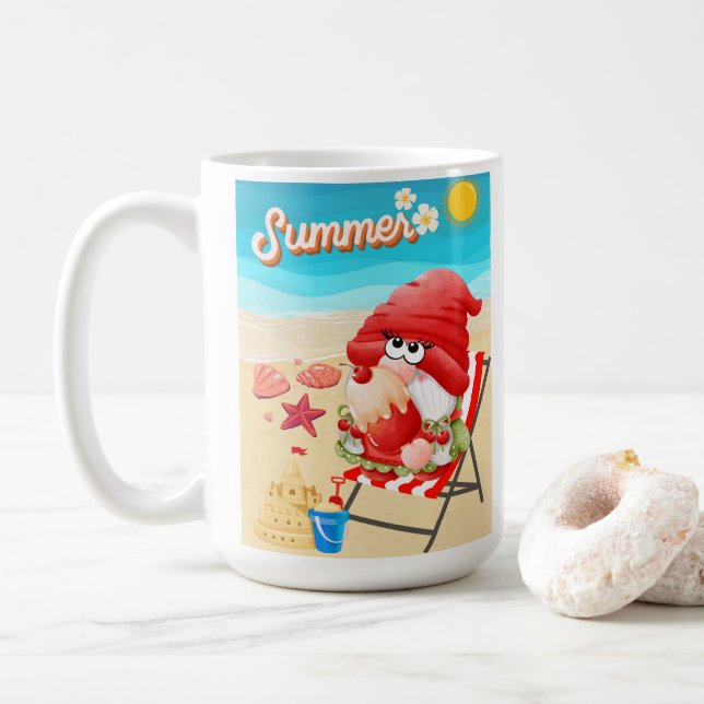 beach, vacations coffee mug (With Donut)