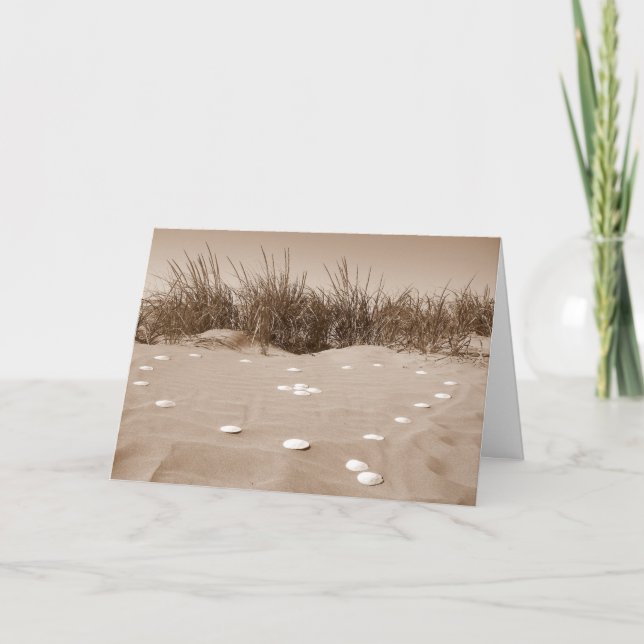 Beach Valentine Holiday Card (Front)