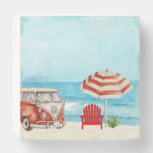Beach Van Wooden Display