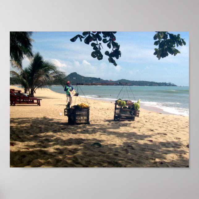 Beach Vendings ... Lamai Beach, Koh Samui Poster (Front)