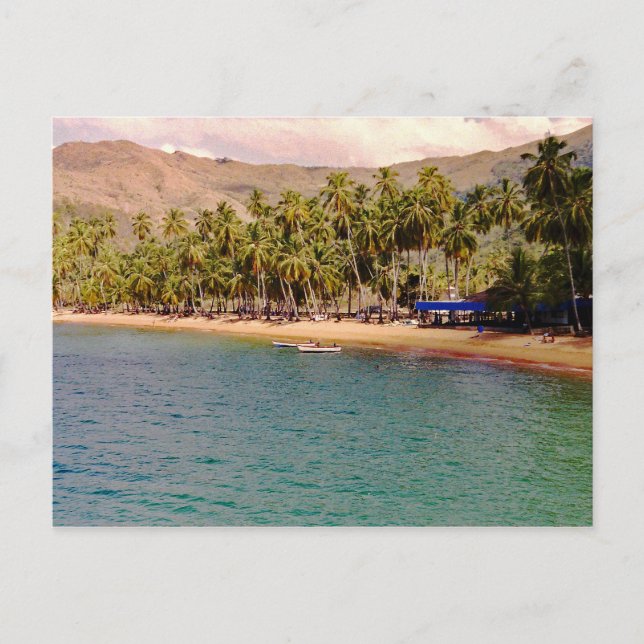 Beach - Venezuela - travel - ocean Postcard (Front)