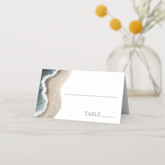 Beach Vibe Place Card (Front)