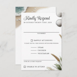 Beach Vibe RSVP Card