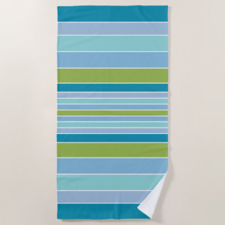 Beach Vibe Stripes in Blues Towel