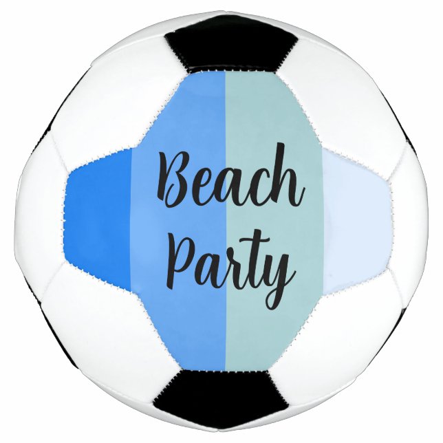 Beach Vibes, Blue Stripes Football (Front)