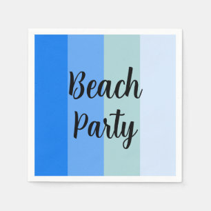 Beach Vibes, Blue Stripes Napkin