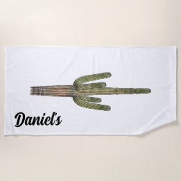 Beach Vibes Cactus Beach Towel