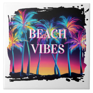Beach Vibes Ceramic Tile
