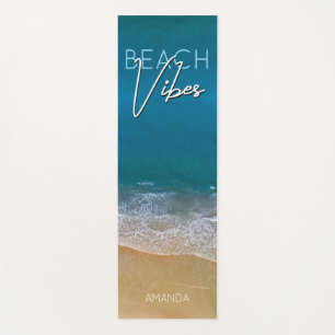 Beach Vibes Chill Ocean Water Blue Photo Yoga Mat