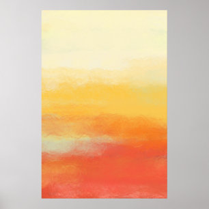 "Beach Vibes" Cool Summer Colours Abstract Art Poster