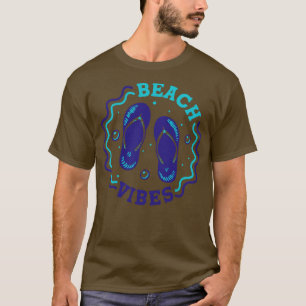 Beach Vibes Fun Summer Flip Flop Badge 1 T-Shirt