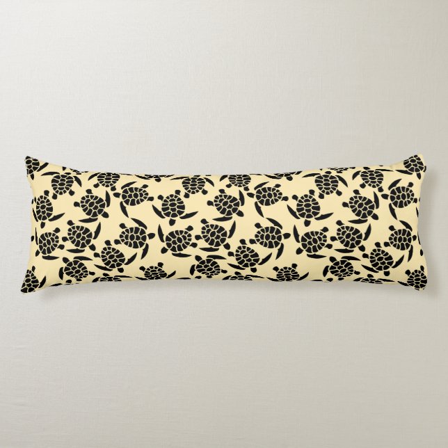 Beach Vibes Motif | Sea Turtle Pattern Body Cushion (Front)