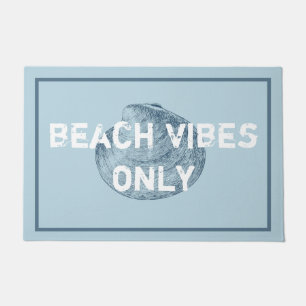 Beach Vibes Only Distressed Font   Doormat