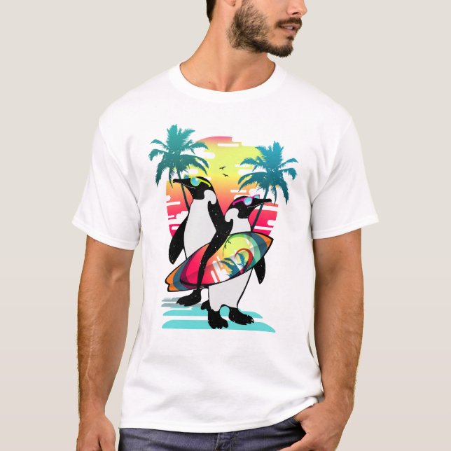 Beach vibes penguin  T-Shirt (Front)