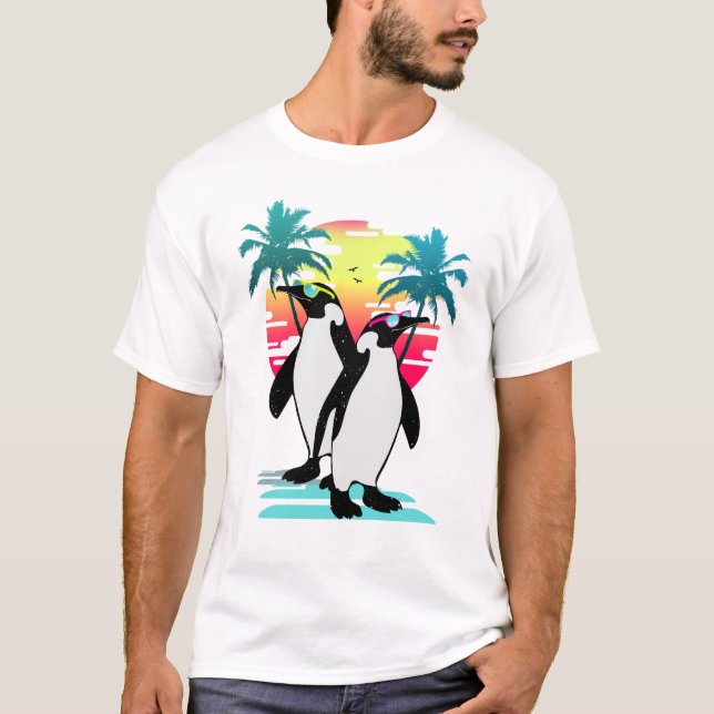 Beach vibes penguin v2 T-Shirt (Front)