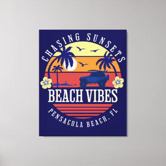 Beach Vibes Pensacola Beach, FL Canvas Print